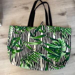 X-Large canvas leaf tote
